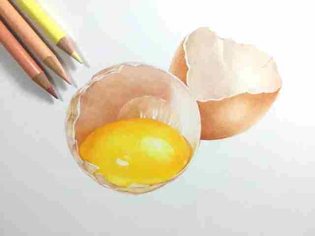 彩铅教程 | 鸡蛋，鸡蛋，咯咯哒！